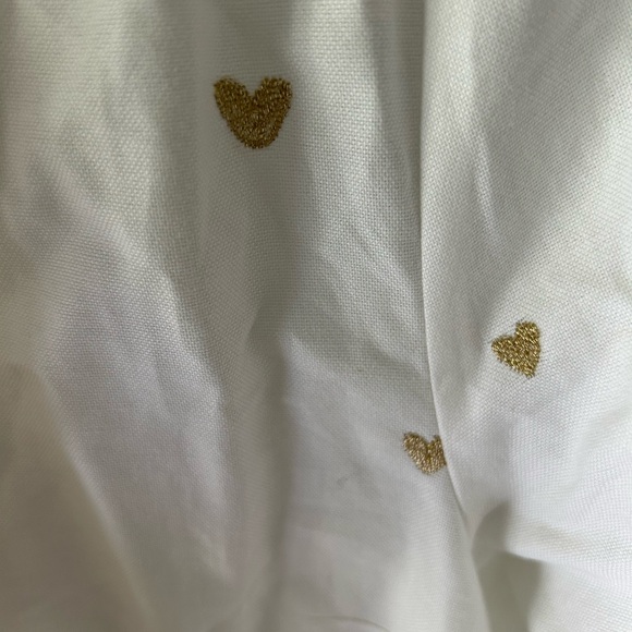 NWT NEW Sezane Chlo Blouse with Gold Heart Embroidery 34 - Picture 8 of 15